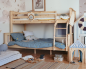 Preview: Collet Trio Etagenbett 120 cm mit Sprossen