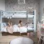 Preview: Collet Duo Etagenbett 90 cm mit Paneele